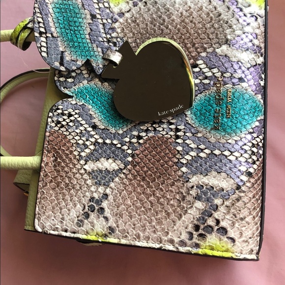 Kate Spade NWT Spencer Snake-embossed mini - Picture 9 of 11